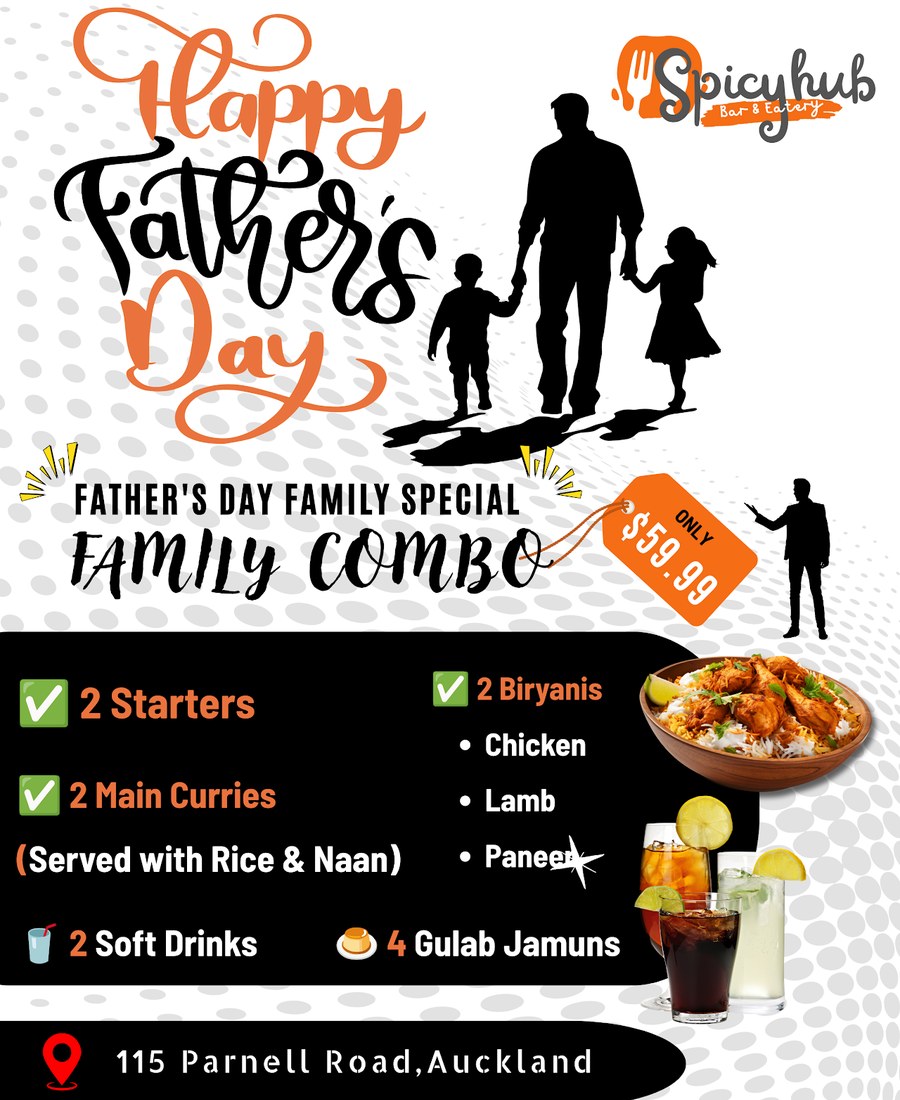 SpicyHub Father's Day family combo campaign creative